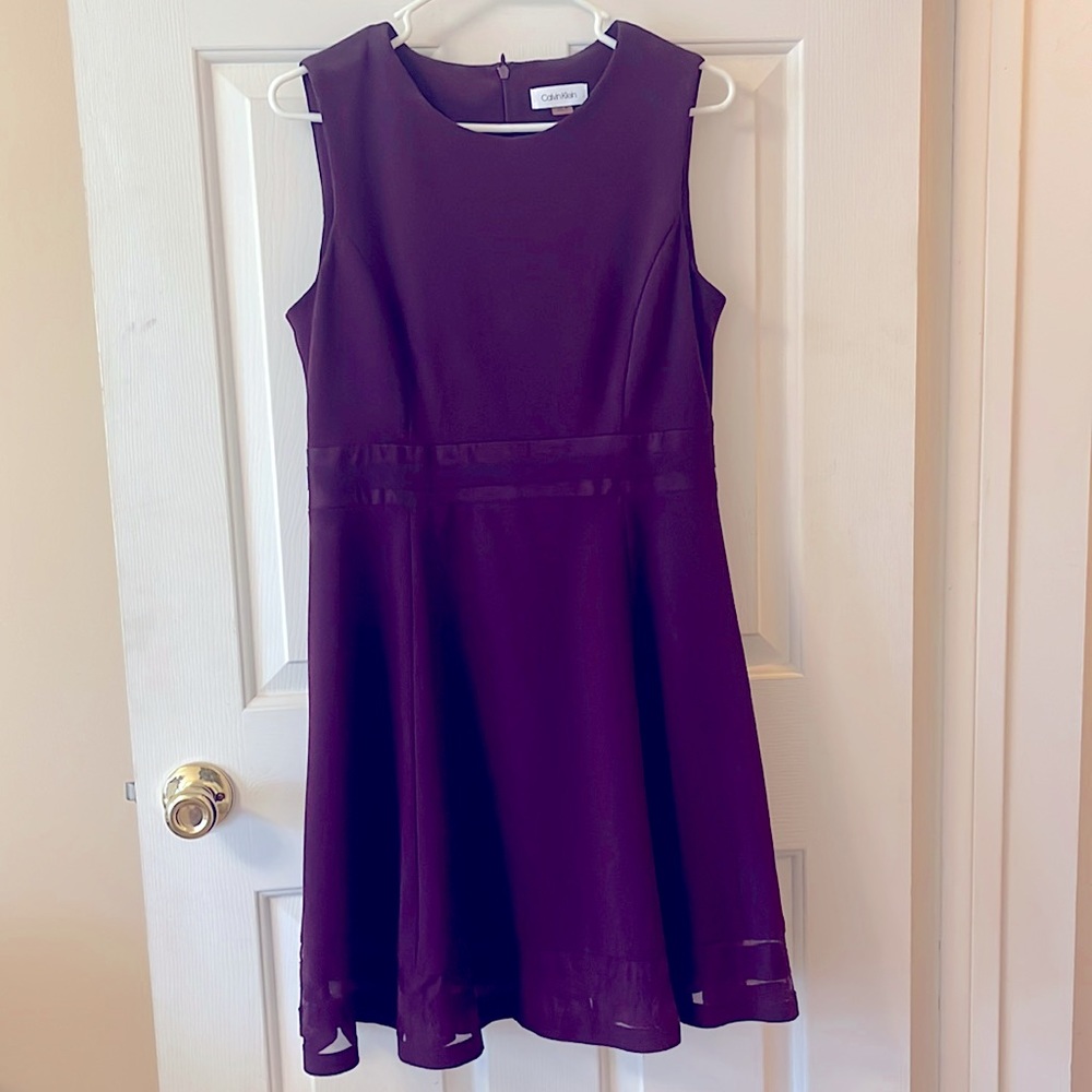 Calvin Klein Purple Formal Dress
